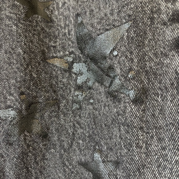 Hot Topic | 7 | Black Washed Wide Leg Cargo Jeans | Distressed Grunge Alt Pants - Picture 7 of 13